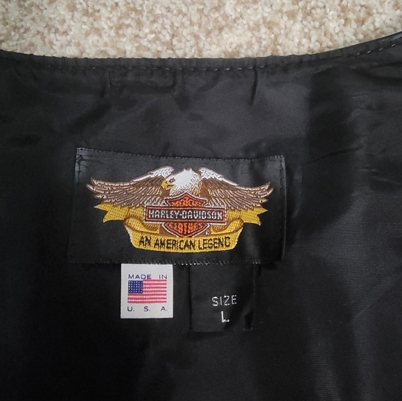 Leather Harley vest - Picture 2 of 3